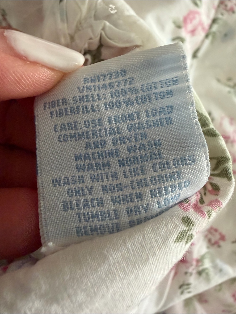 Simply Shabby Chic Pastel Patchwork Quilt in Blue, Cream, and Pink Twin size - Picture 7 of 8